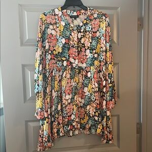 Rachel Zoe Floral Asymmetrical Dress - Multicolor
